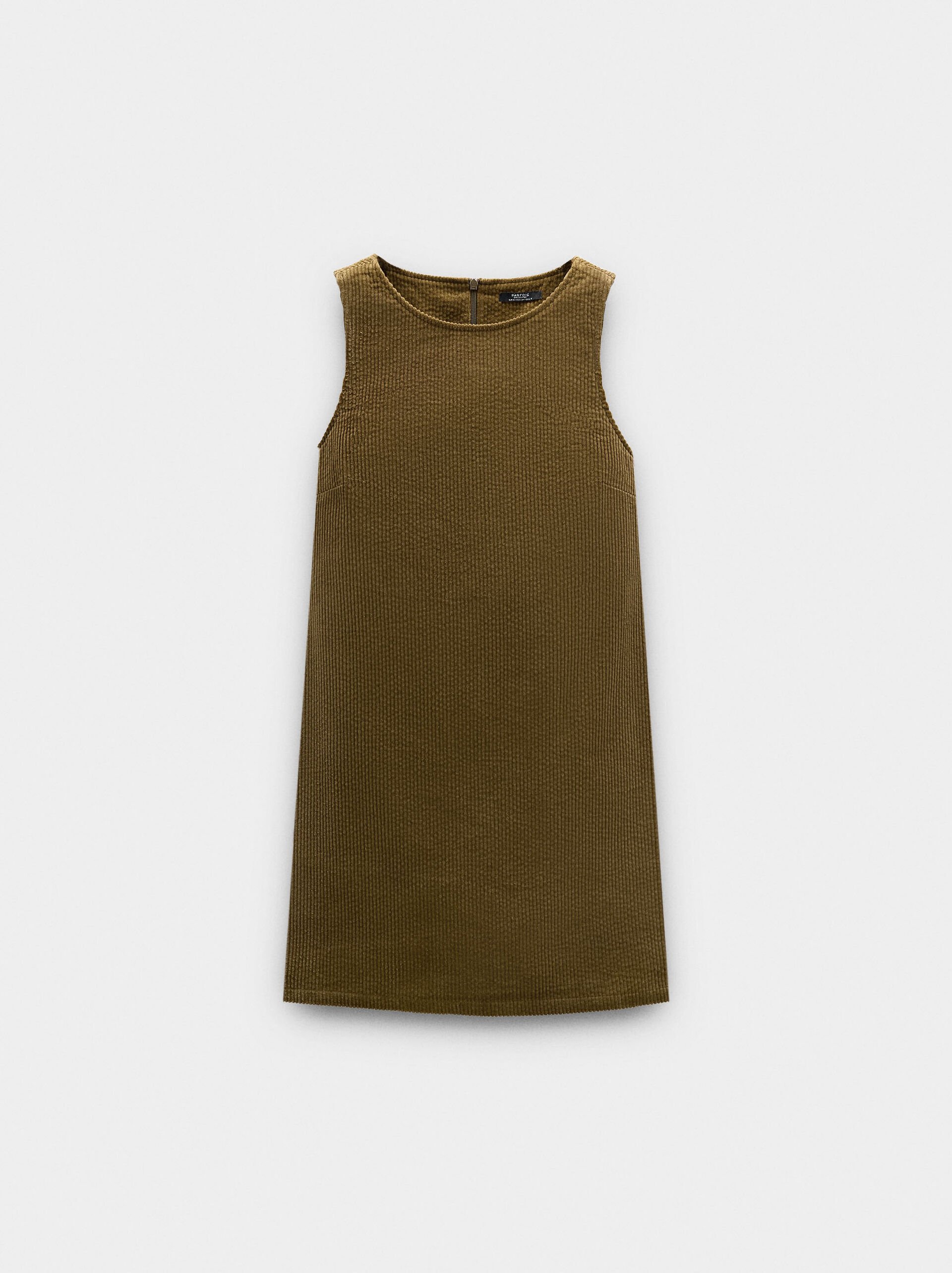 Vestido de pana 100% algodón image number 4.0