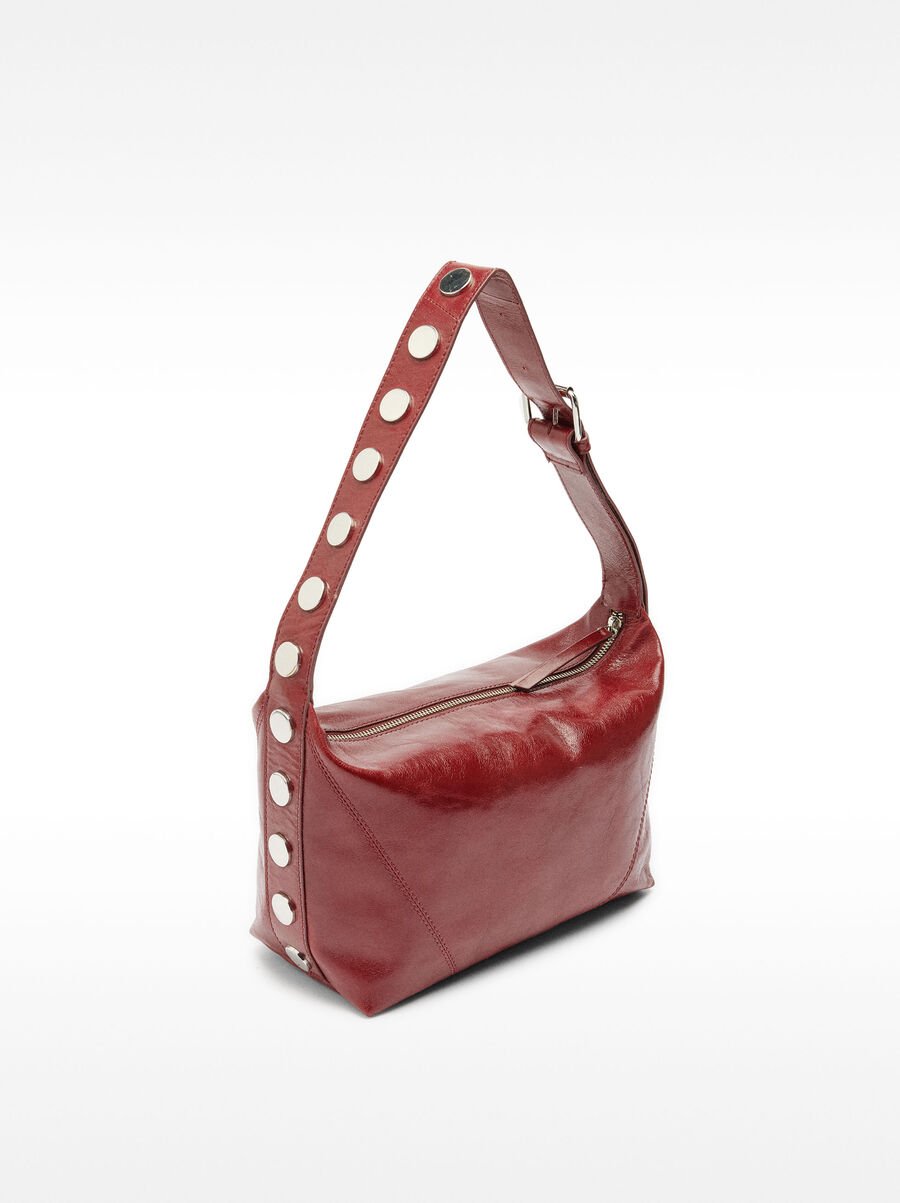 Leather shoulder bag