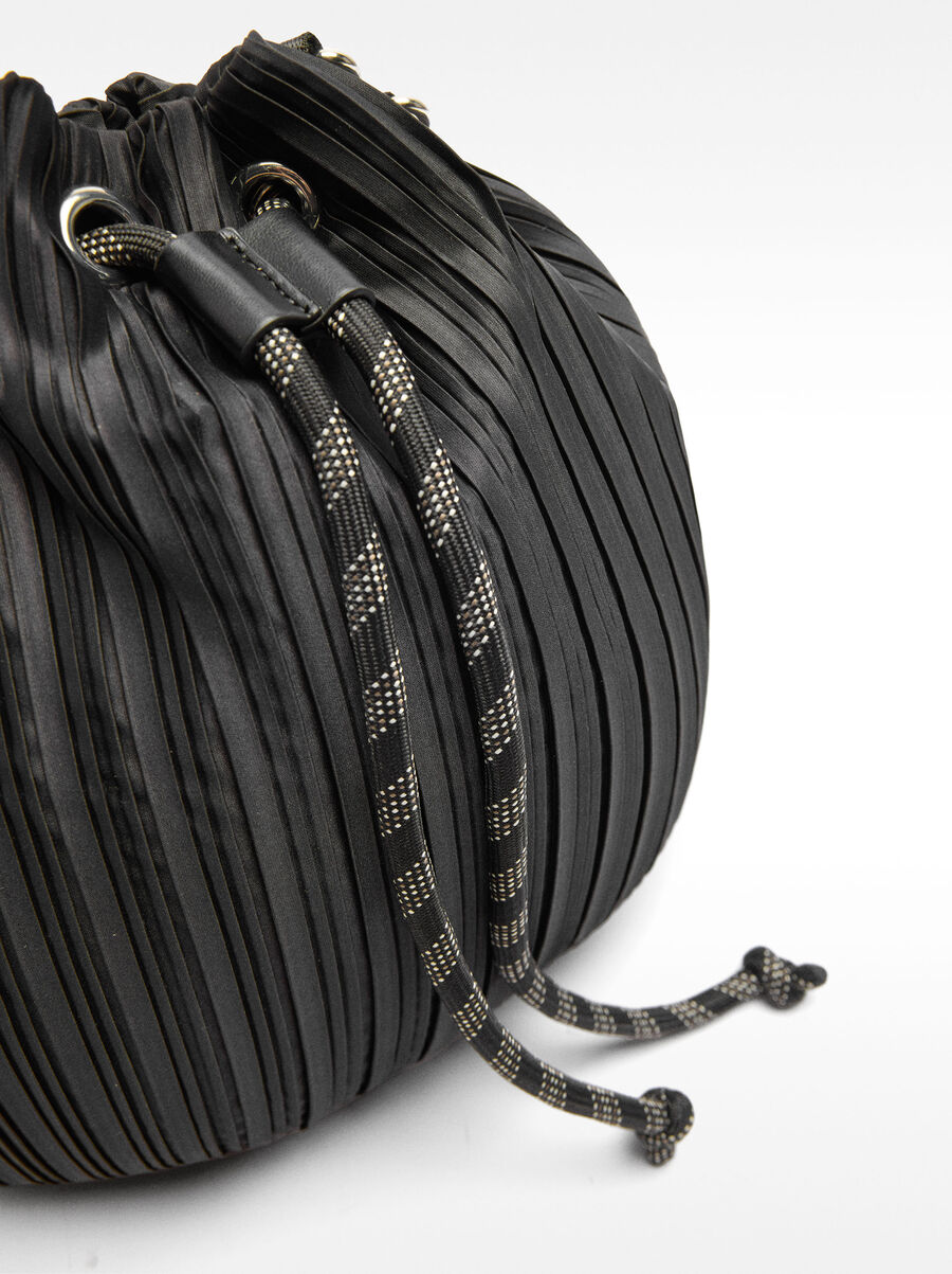 Bolso bucket plisado