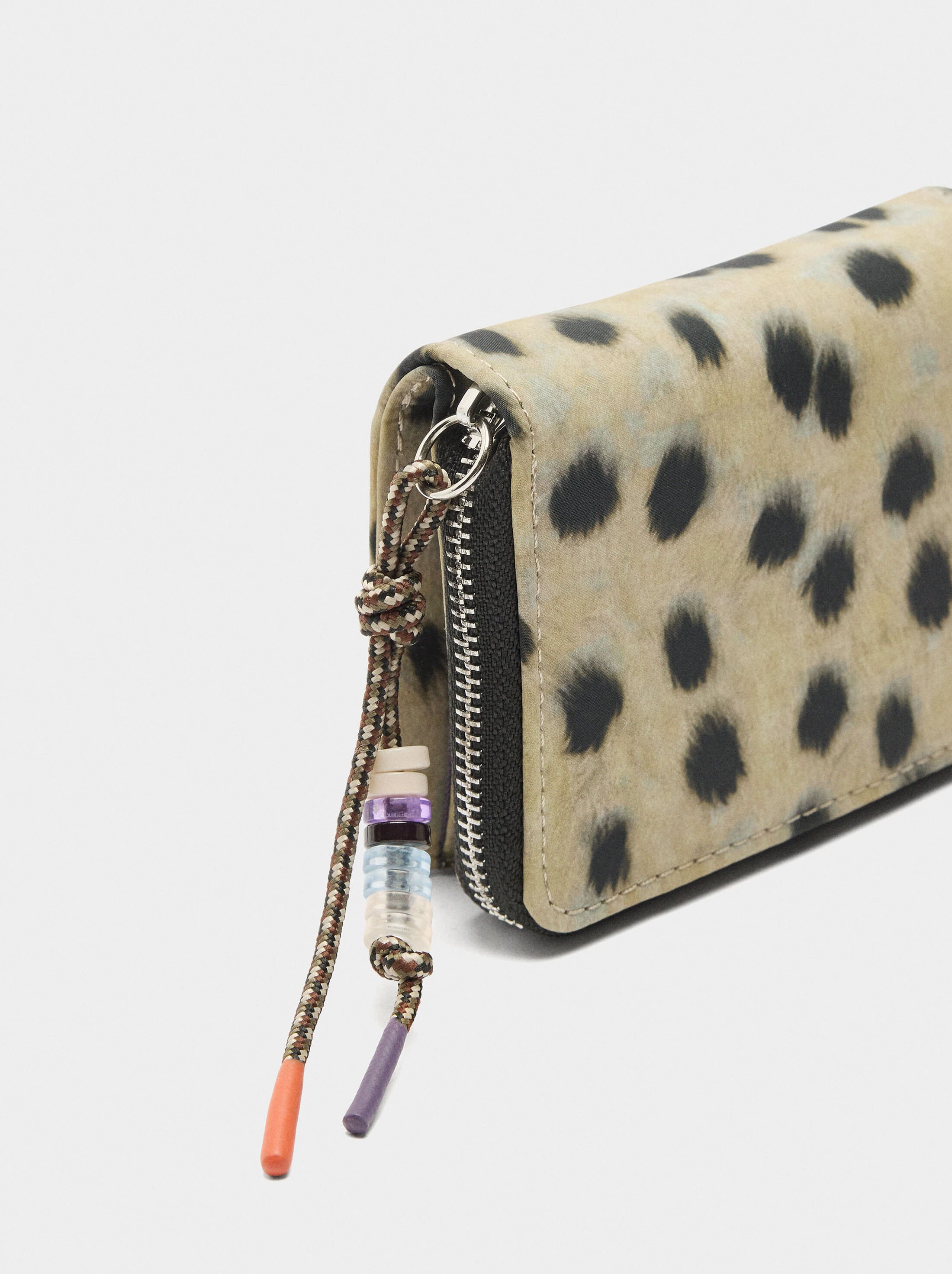 Animal printed nylon wallet image number 1.0