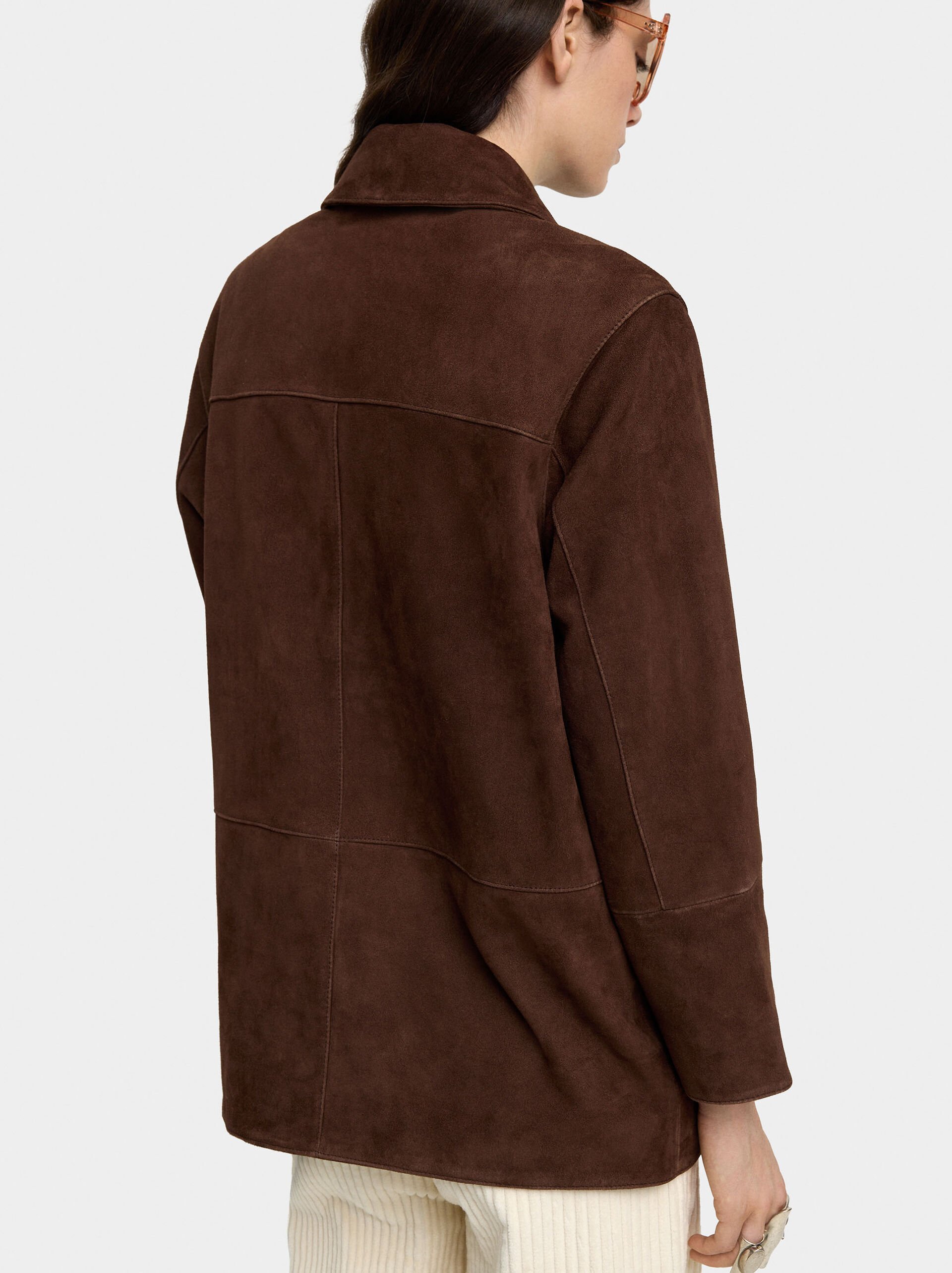 Leather jacket with pockets image number 3.0