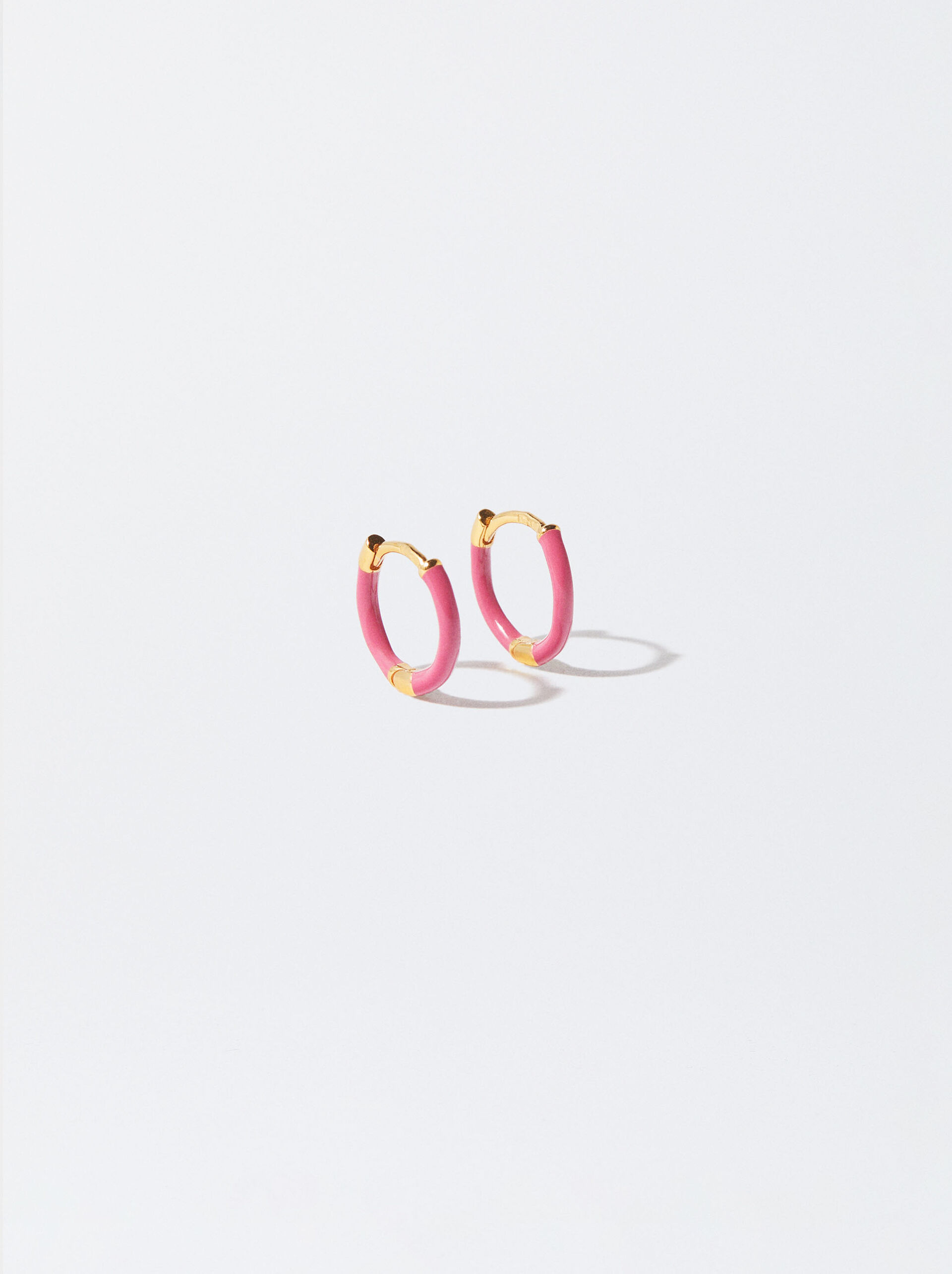 925 silver personalised hoop earrings enameled image number 0.0
