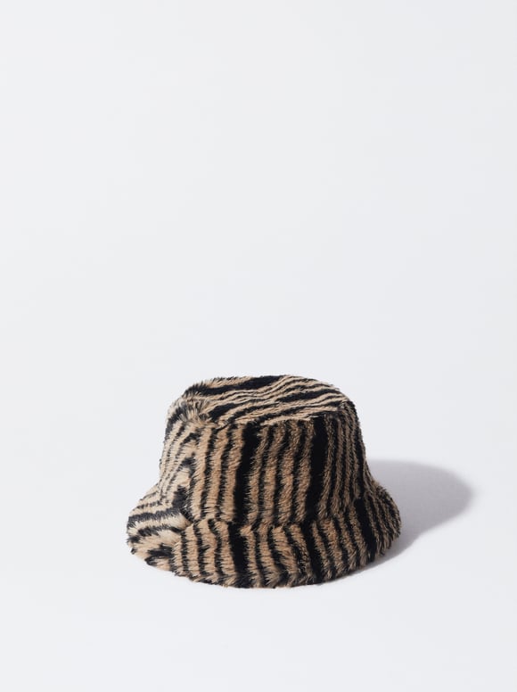 Bucket Hat With Fur, Multicolor, hi-res