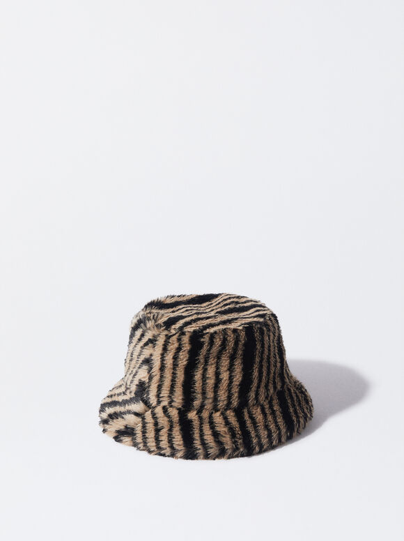 Bucket Hat With Fur, Multicolor, hi-res