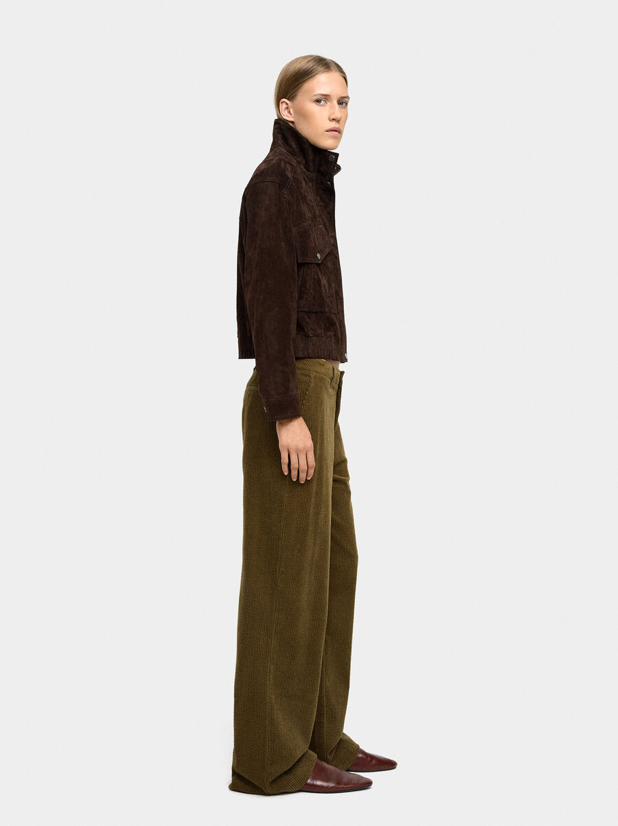 Corduroy trousers with 100% cotton