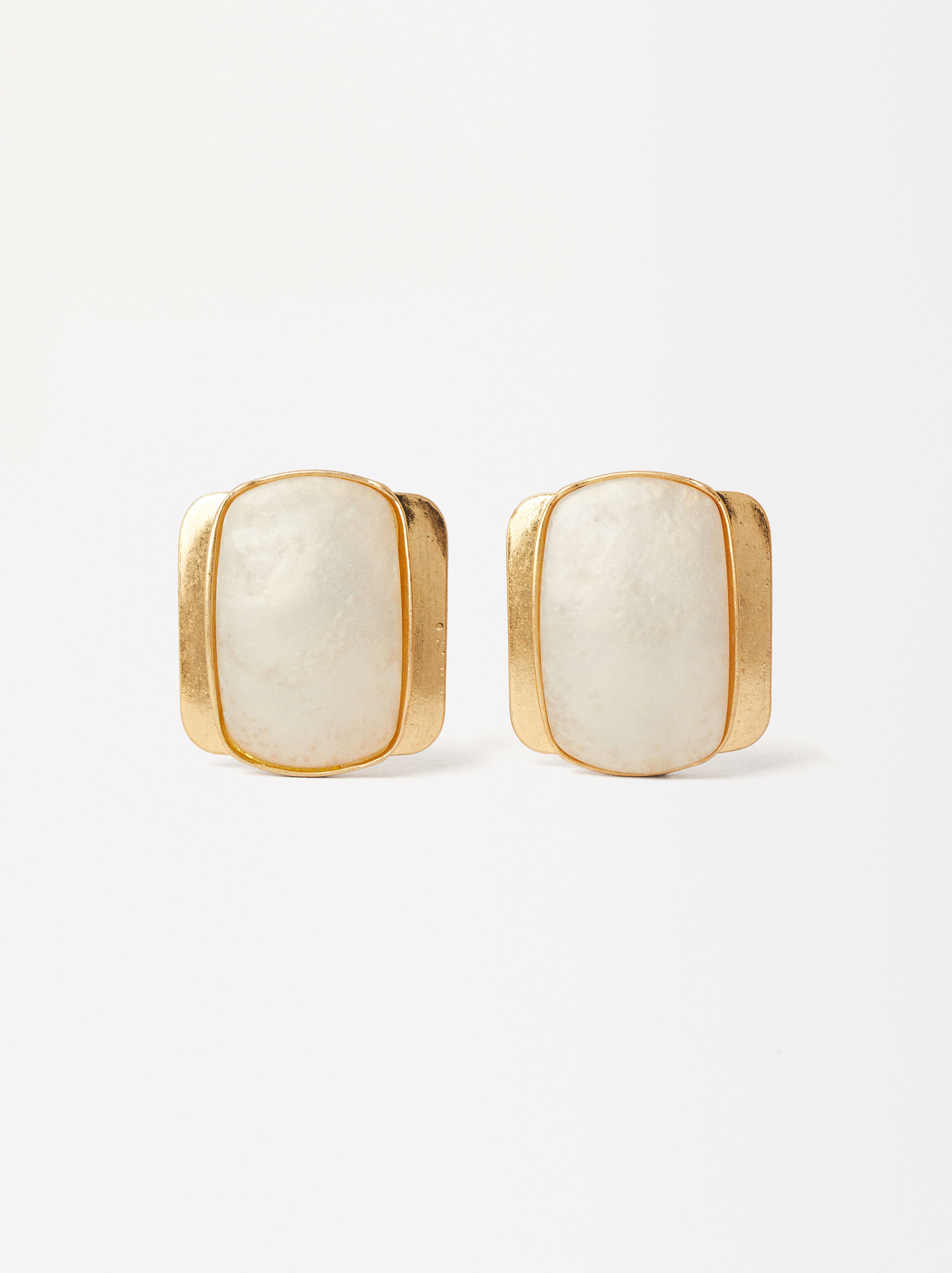 Golden Resin Earrings image number 1.0