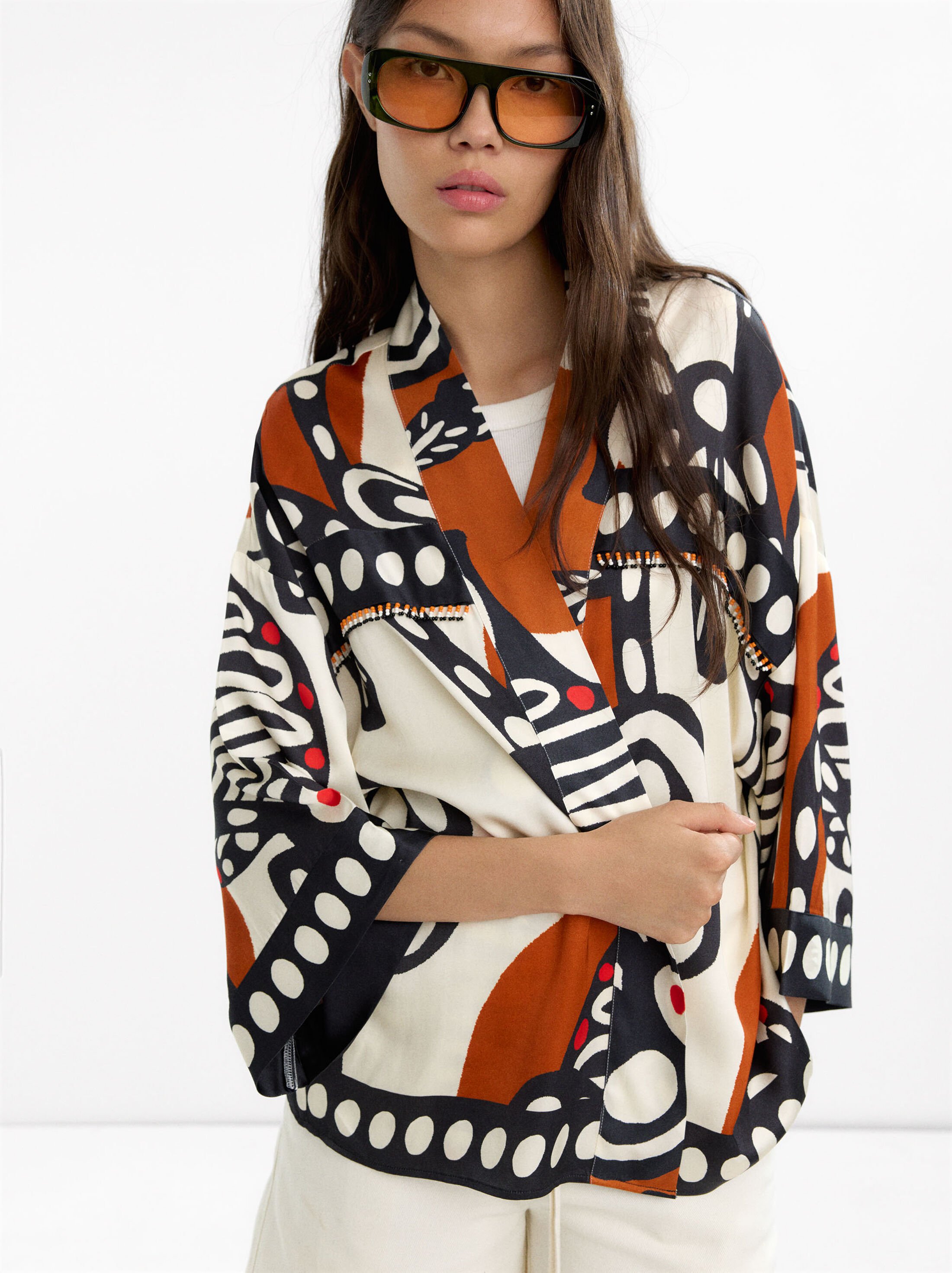 Printed kimono image number 3.0