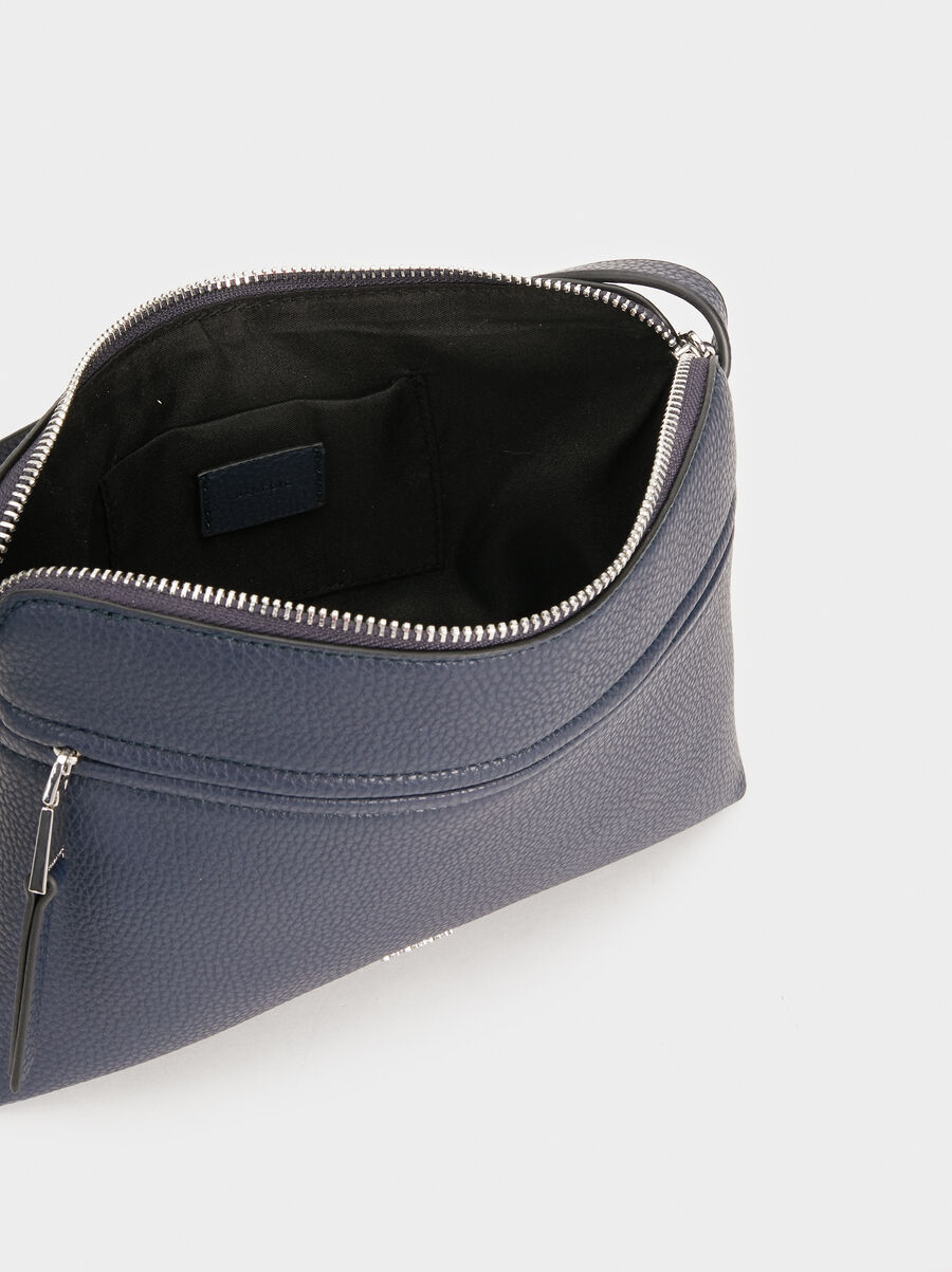 Borsa a tracolla con tasca esterna