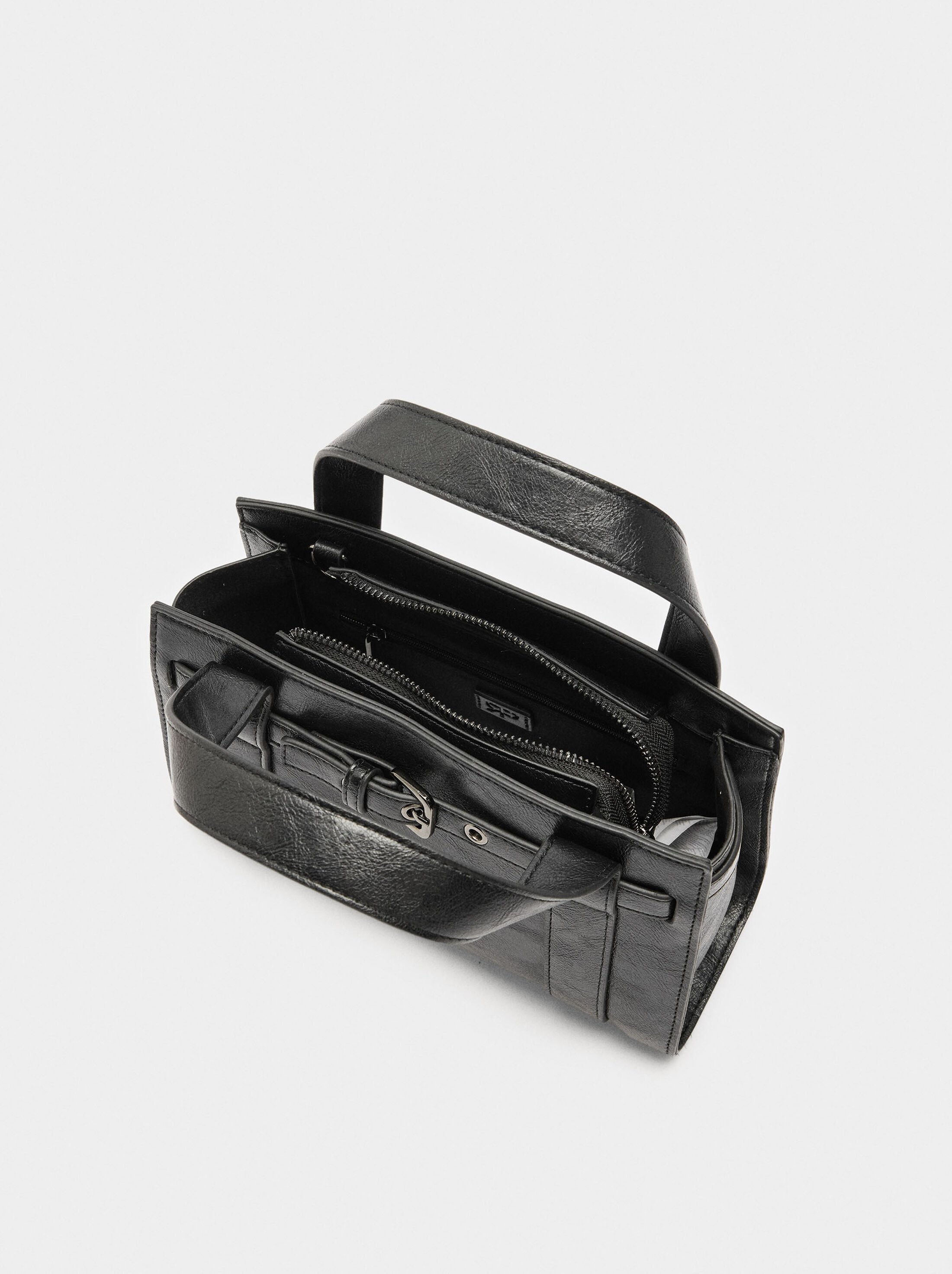 Tote bag with buckle image number 3.0