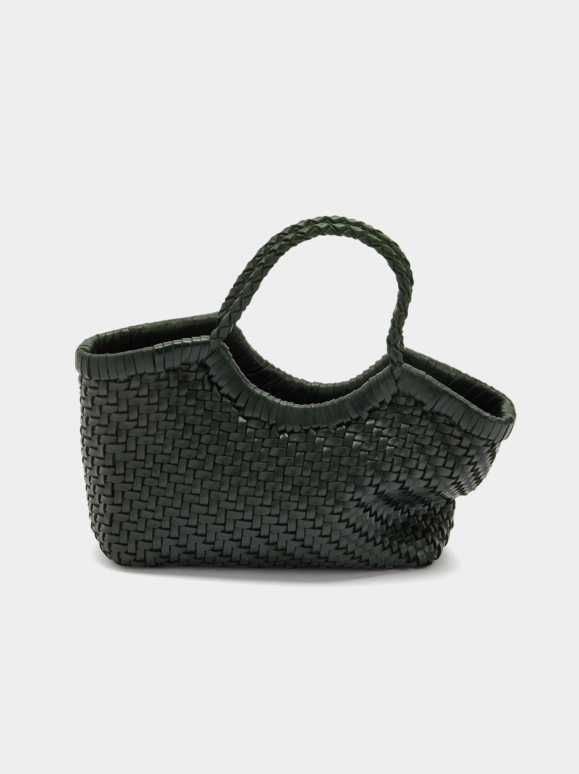 Tote bag with braided leather image number 4.0