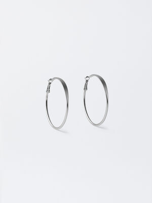 Basic Medium Hoop Earrings