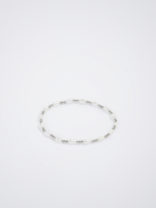 Bracelet With Freshwater Pearl, Silver, hi-res
