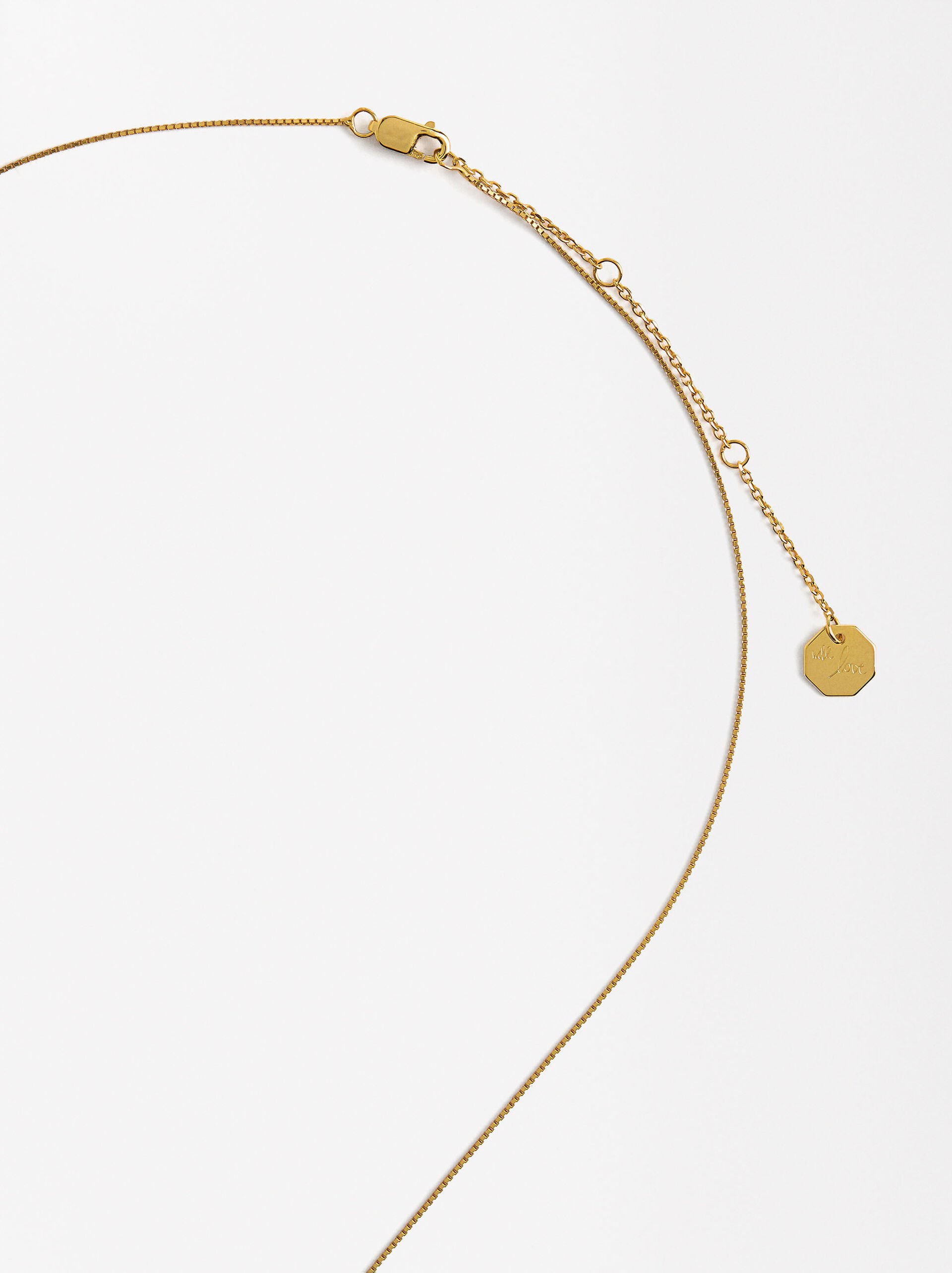 Collana pendente cuore con zirconi - argento sterlingo 925 image number 3.0