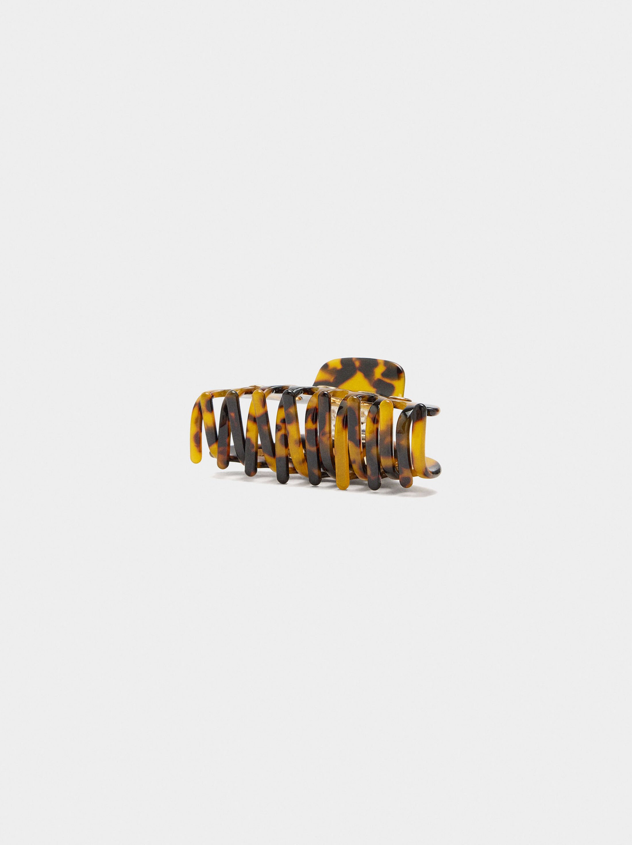 Hair clip with tortoise effect image number 2.0