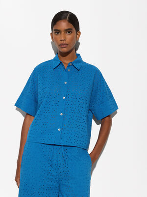 Perforated 100% Cotton Shirt