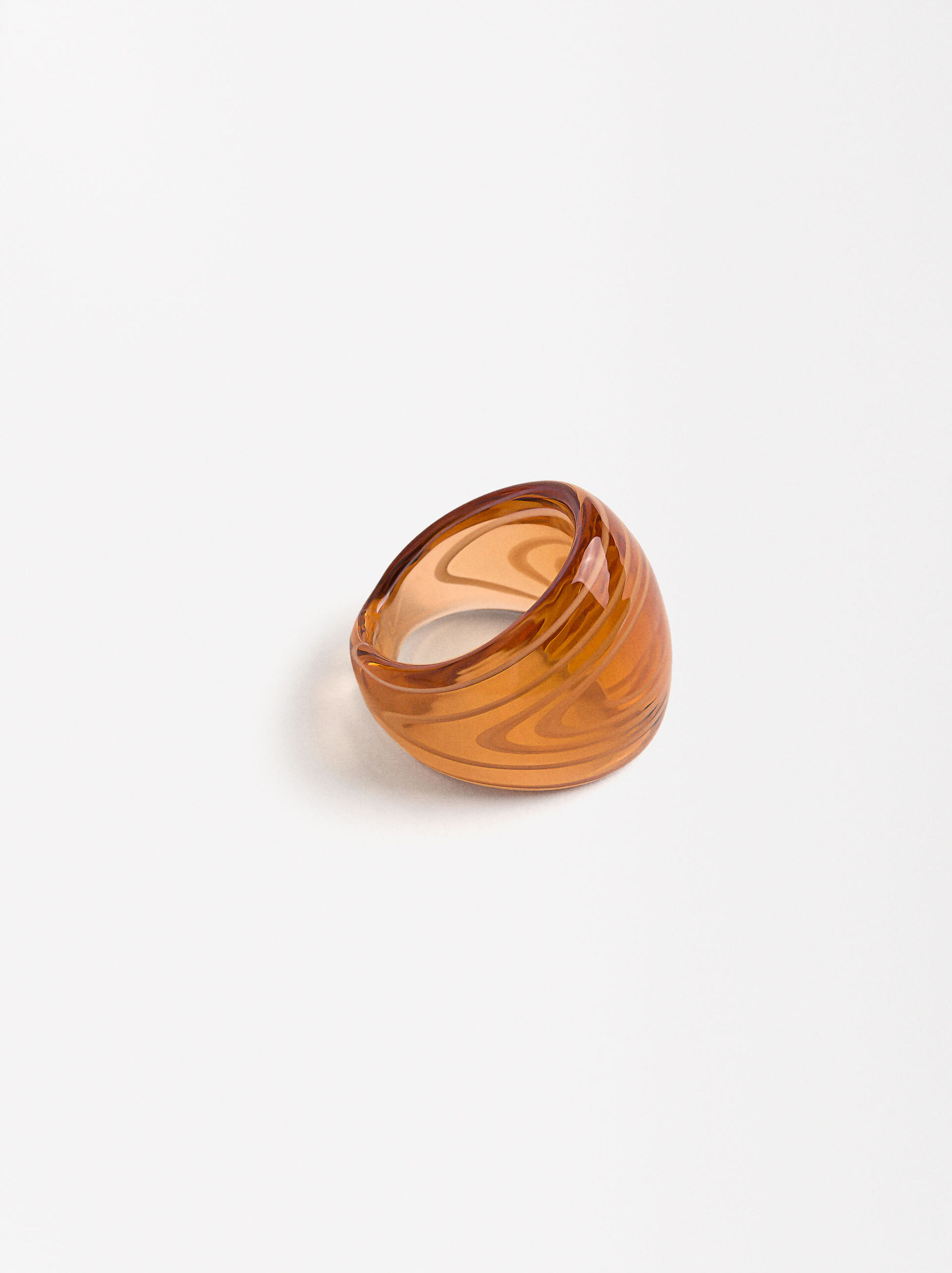 Anello arrotondato con cristallo image number 2.0