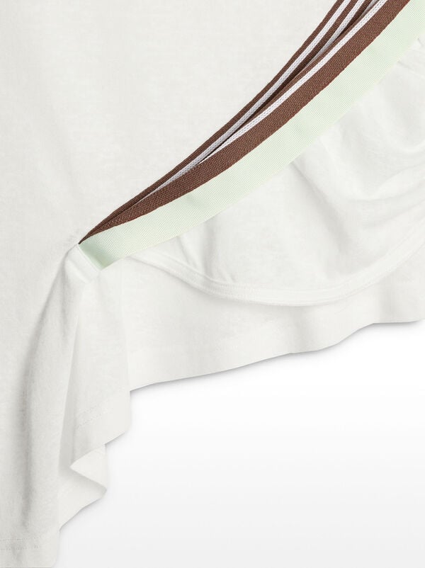 Gathered top with striped detail