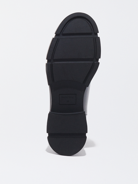 Online Exclusive - Track Sole Elastic Ankle Boots, Black, hi-res