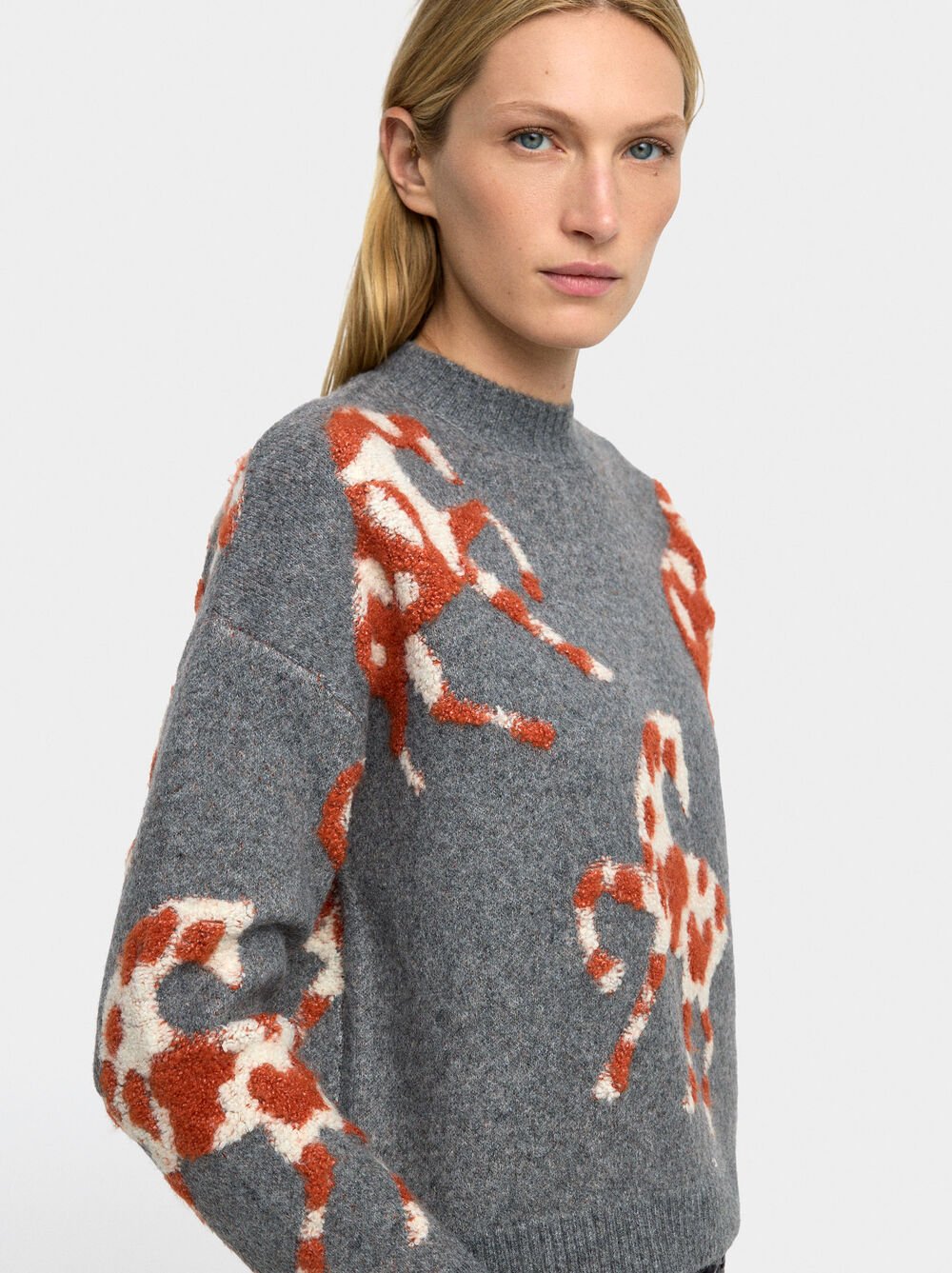 Pull en maille jacquard