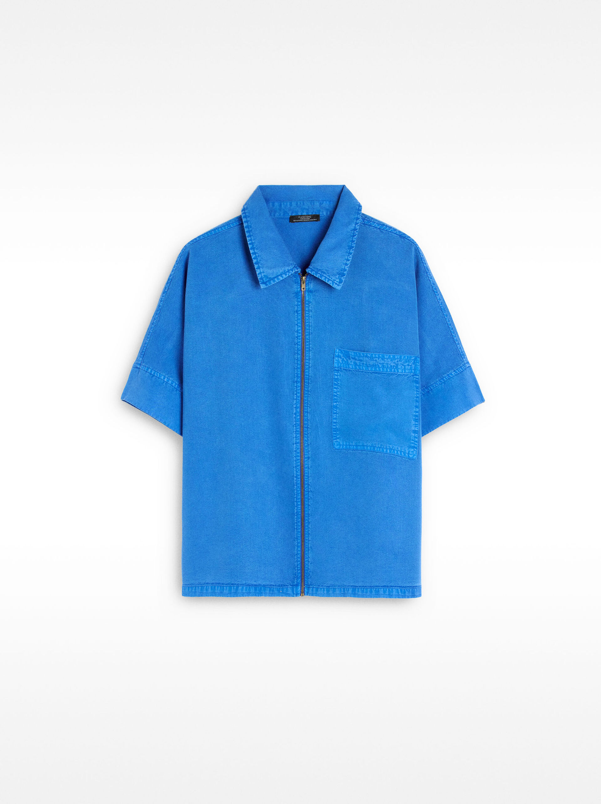 Camicia con zip e tasca image number 5.0