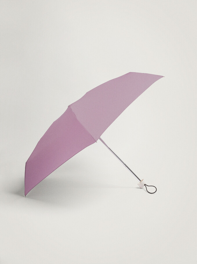Small Folding Umbrella, Violet, hi-res