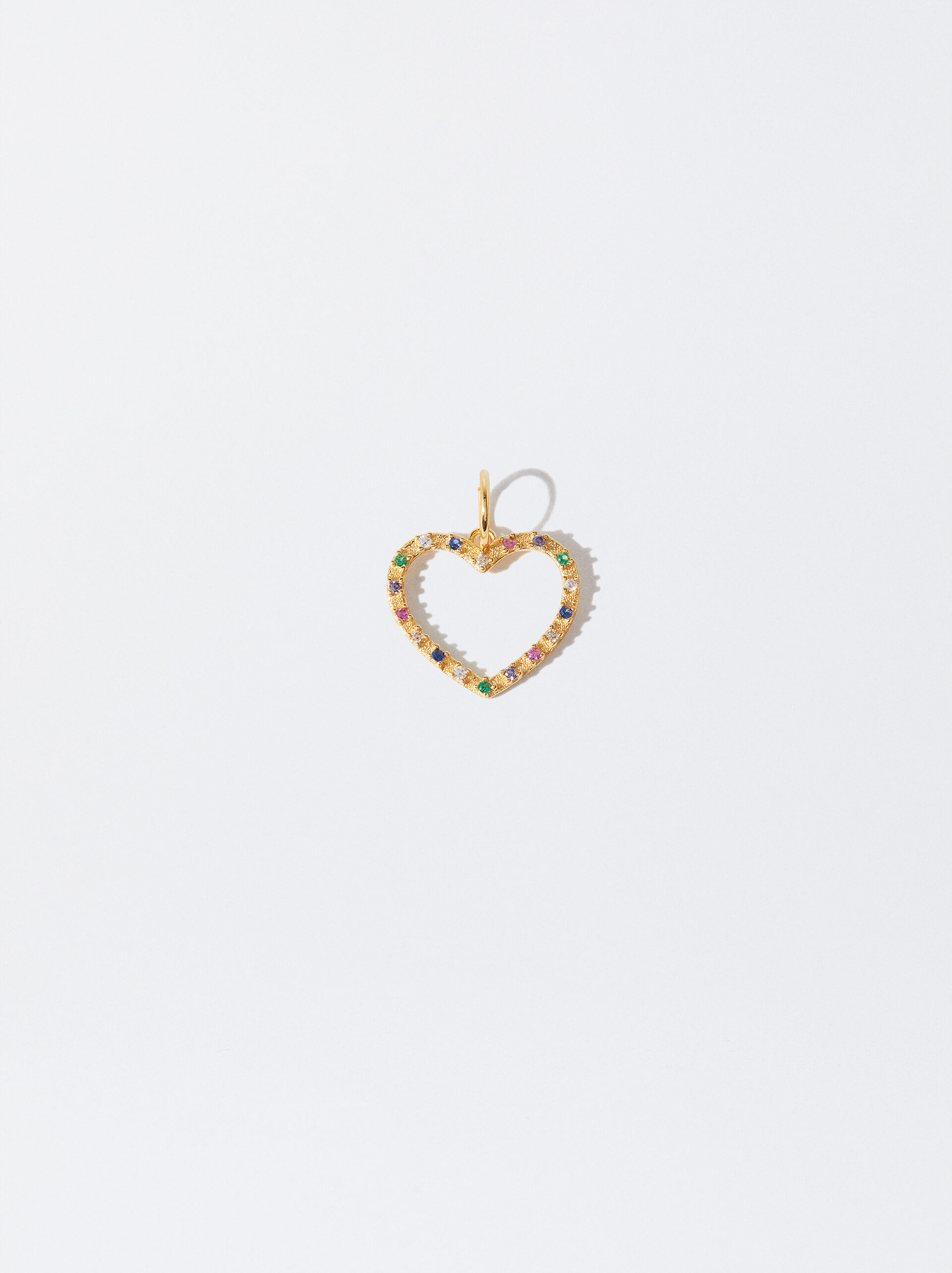 925 Silver Heart Charm image number 0.0