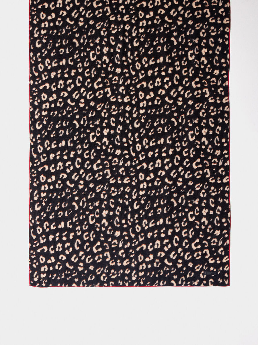 Leopard print scarf
