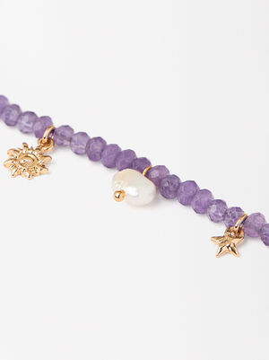 Bracelet With Crystals And Pearl