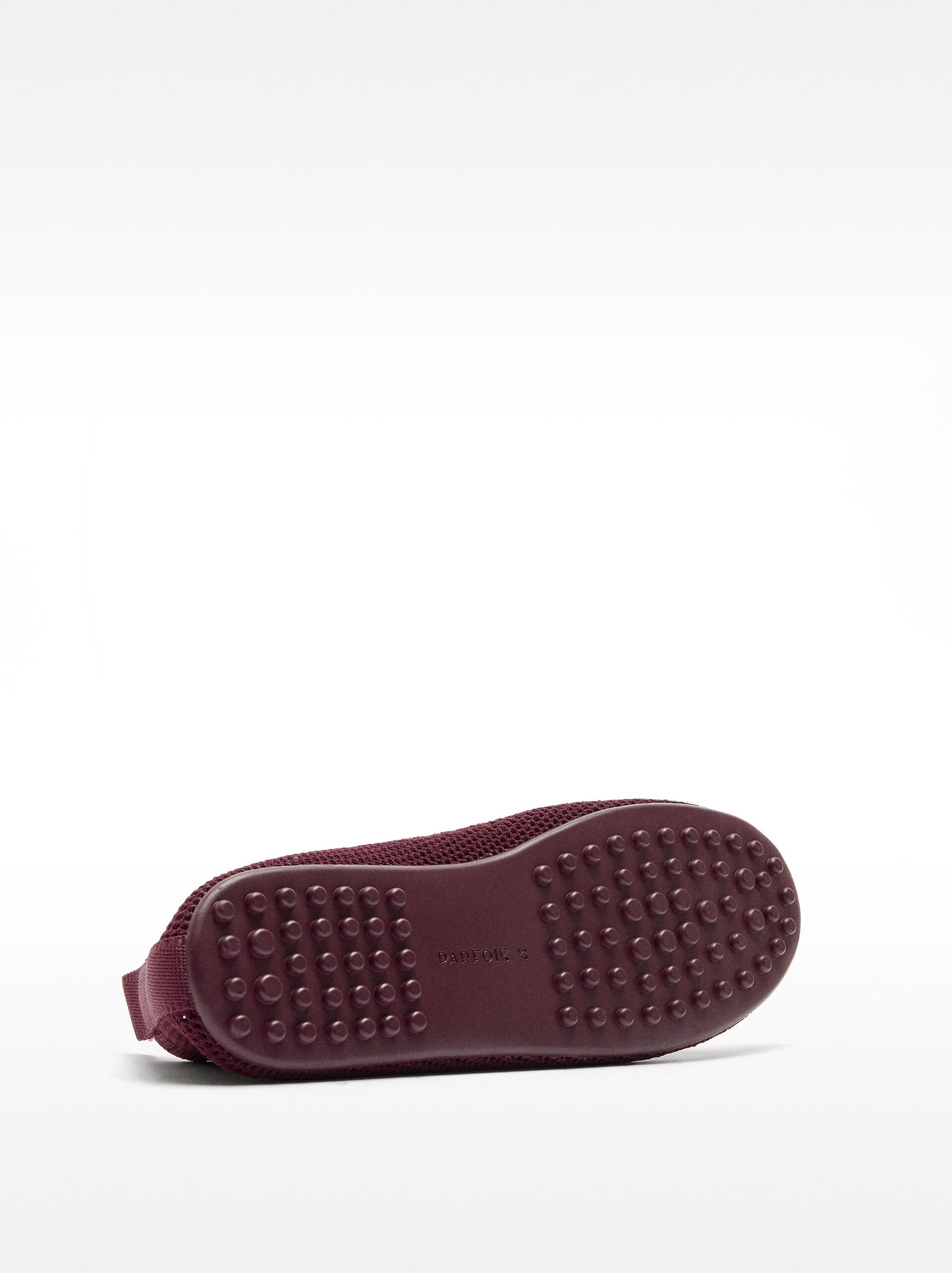 Knit mesh ballet flats with straps image number 7.0