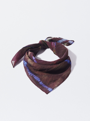 Knoten-Stirnband Mit Print, Mehrfarbig, hi-res