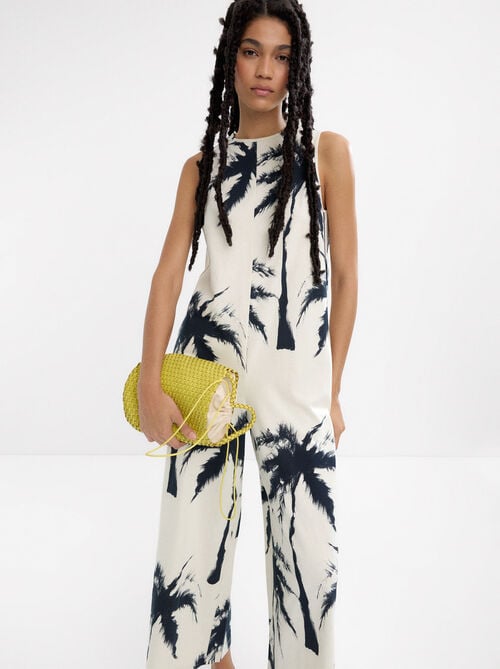 Printed jumpsuit 100% cotton