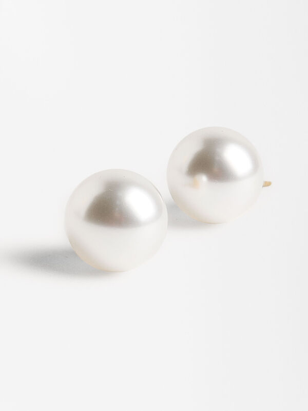 Pearl Earrings - Stainless Steel