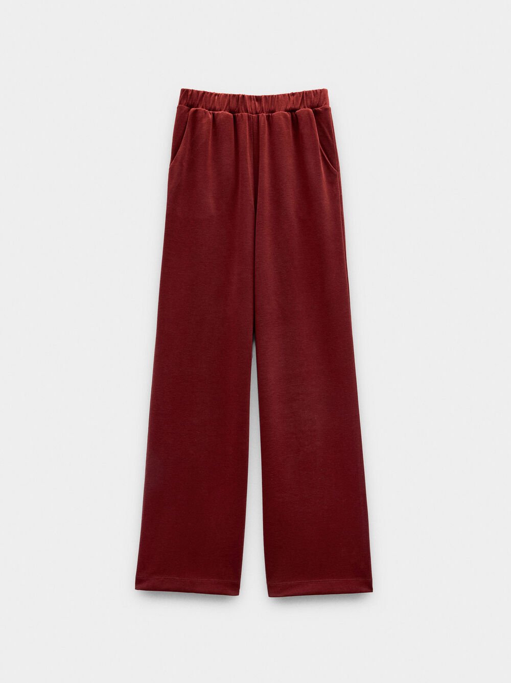 Pantalons avec taille élastique toucher doux