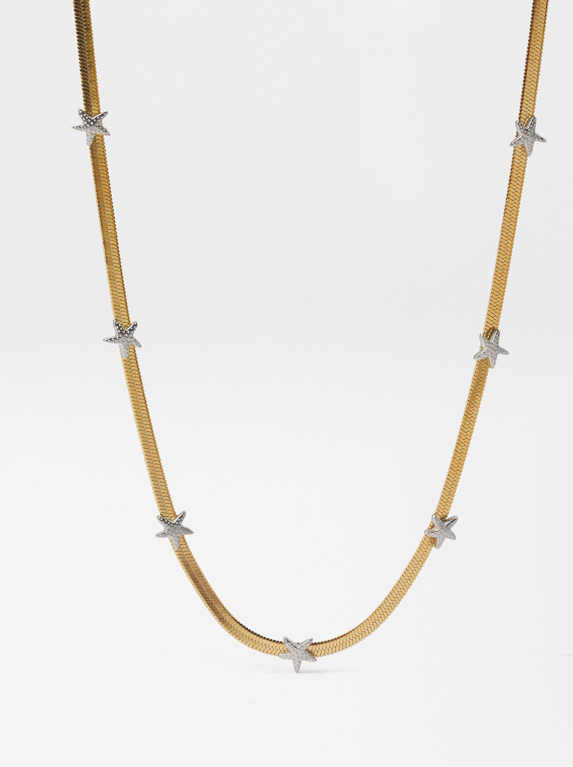Star Chain Necklace - Stainless Steel image number 0.0
