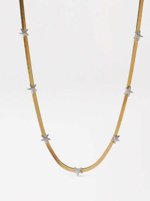 Star Chain Necklace - Stainless Steel