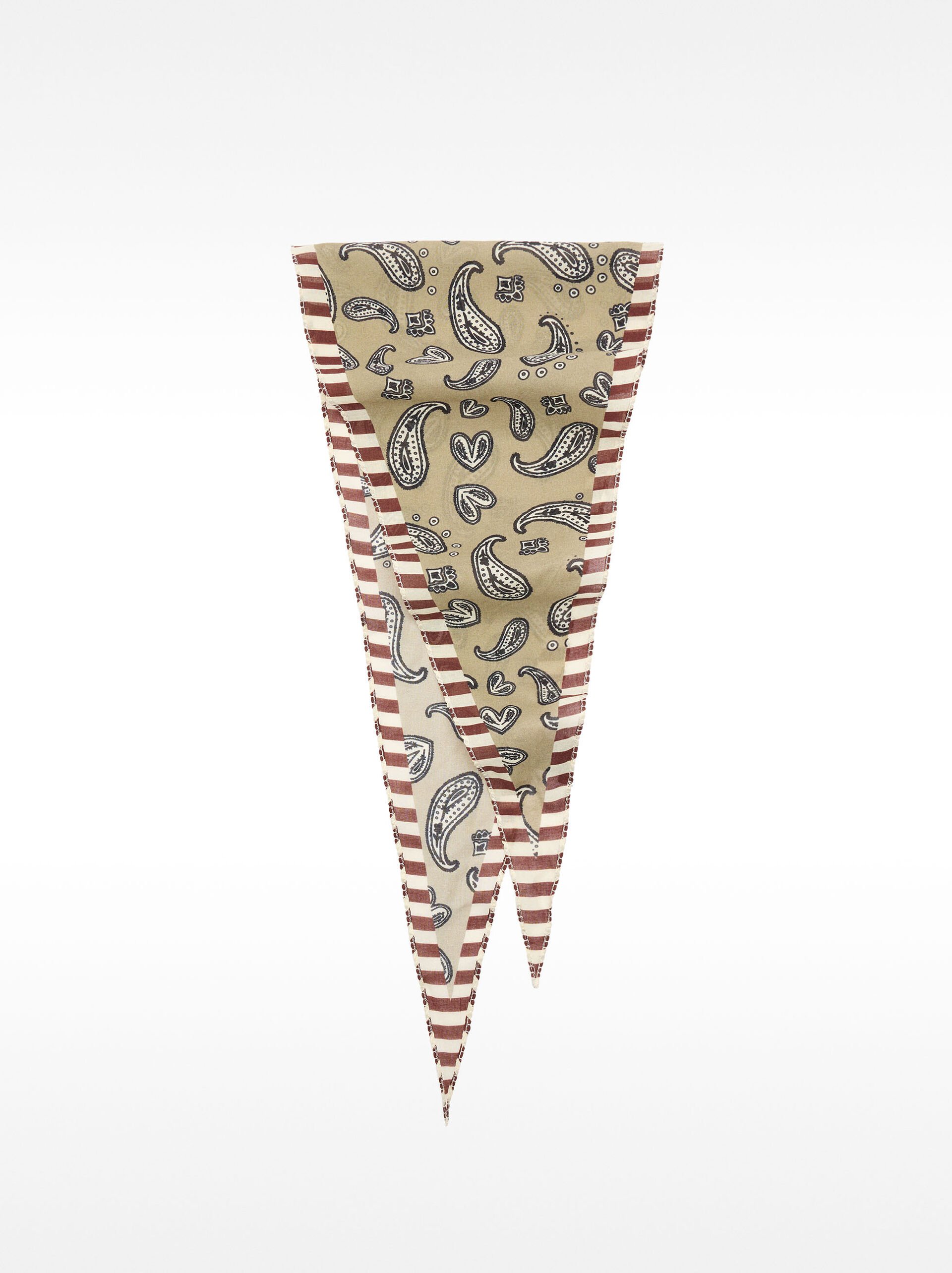 100% cotton printed scarf image number 0.0