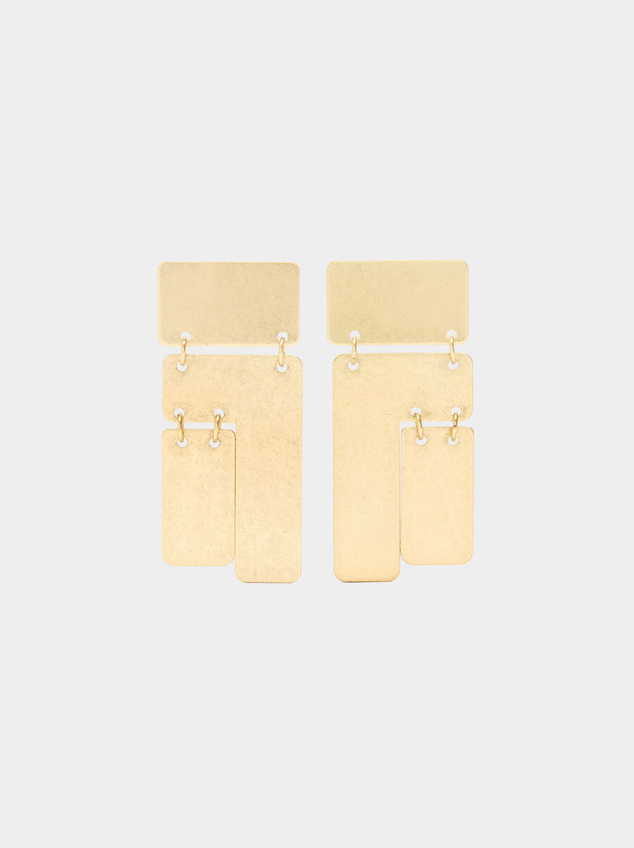 Pendientes maxi rectangulares