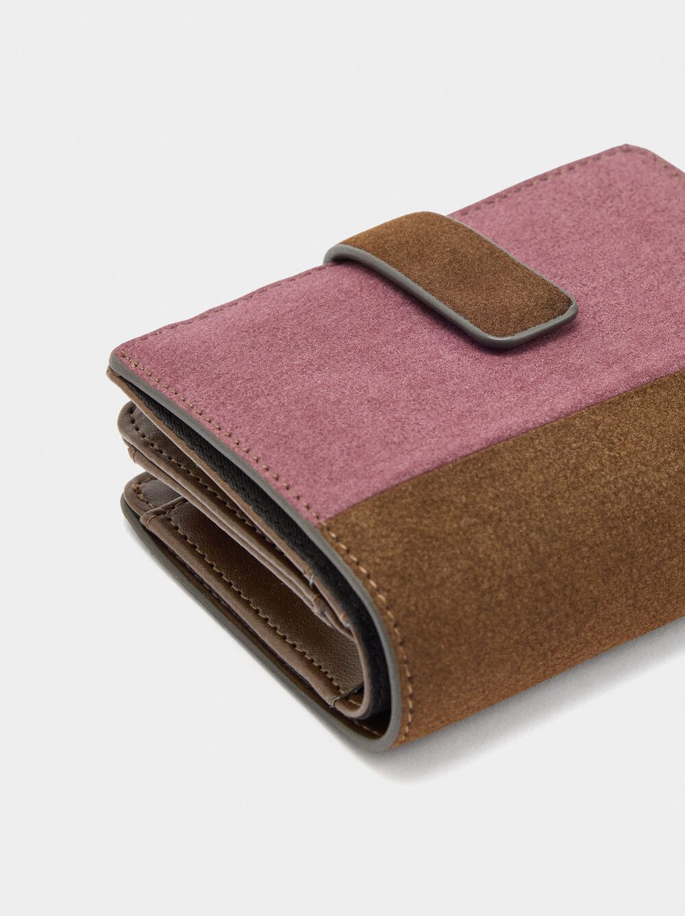 Wallet with leather-effect