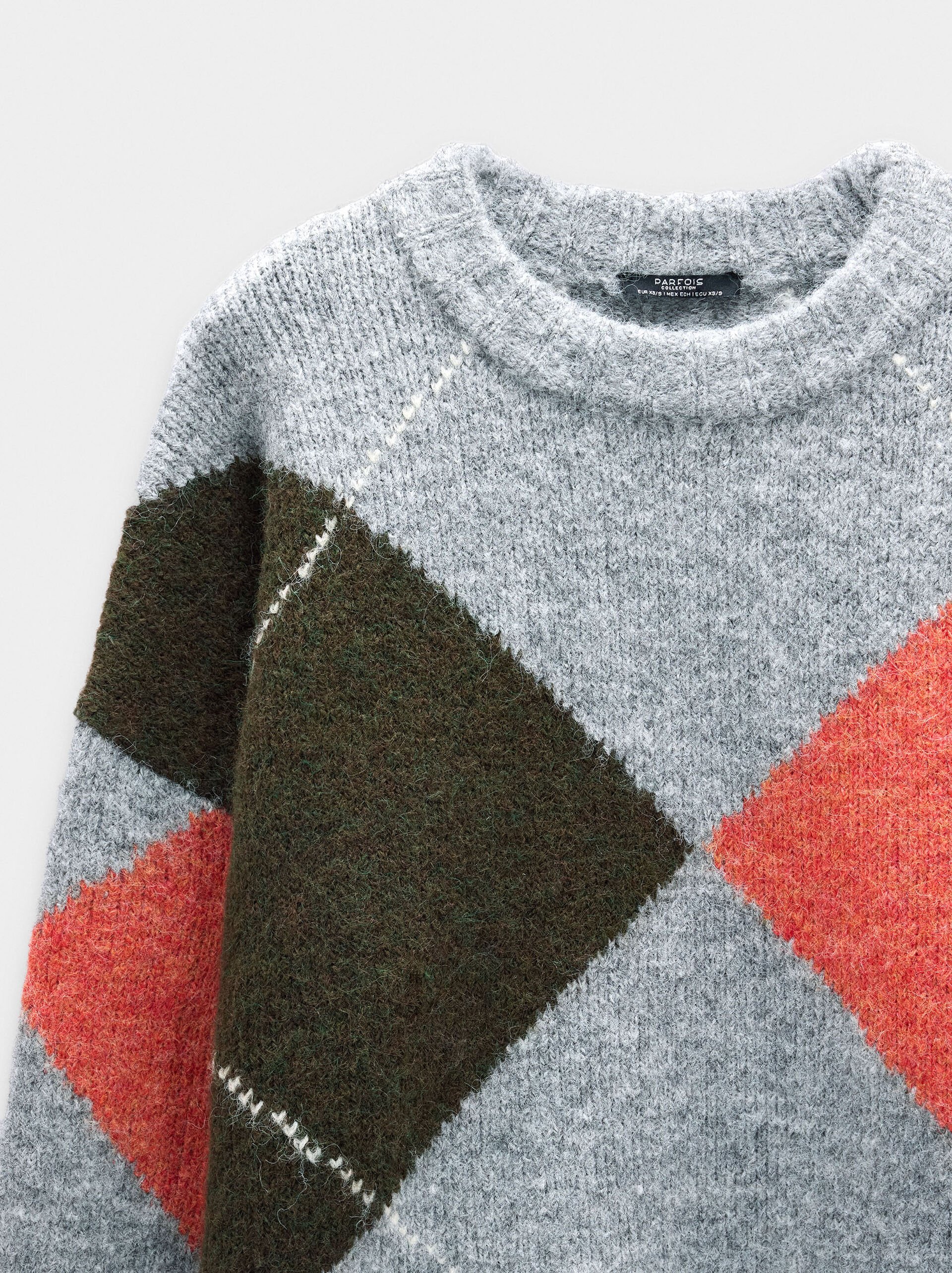 Sweater with jacquard knit image number 5.0