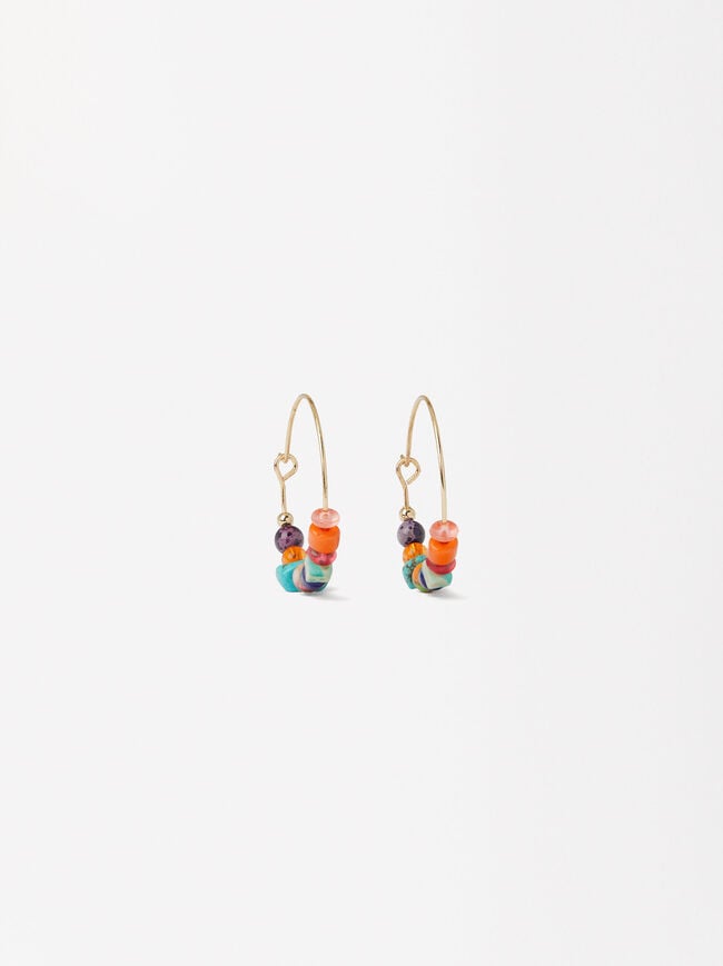 Multicolored Hoop Earrings