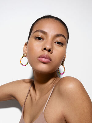 Round Shell Earrings image number 0.0