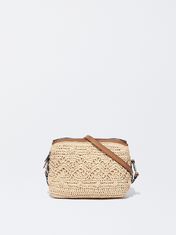 StrawEffect Crossbody Bag Straw Woman Crossbody Bags