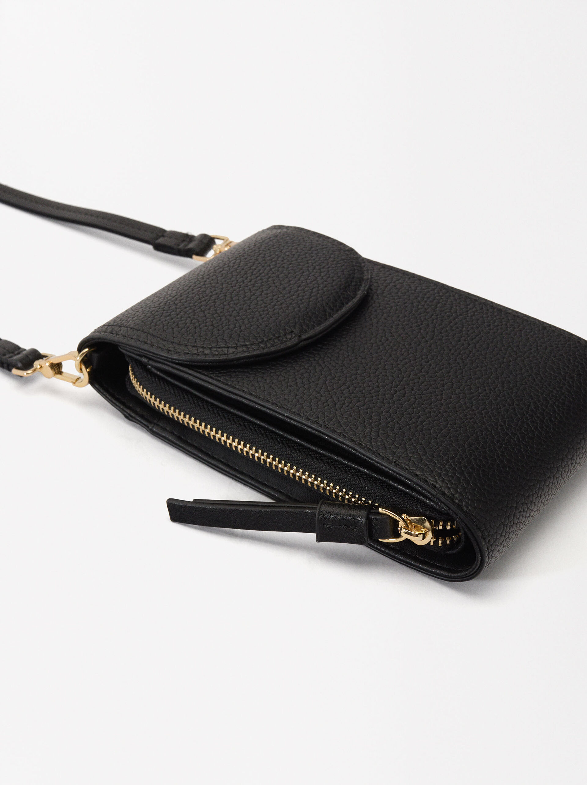 Mobile phone bag with flap closure image number 2.0
