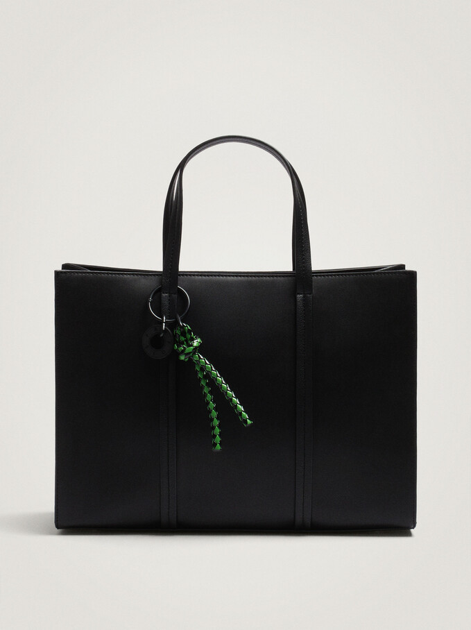 Shopper Bag For 13” Laptop, Black, hi-res