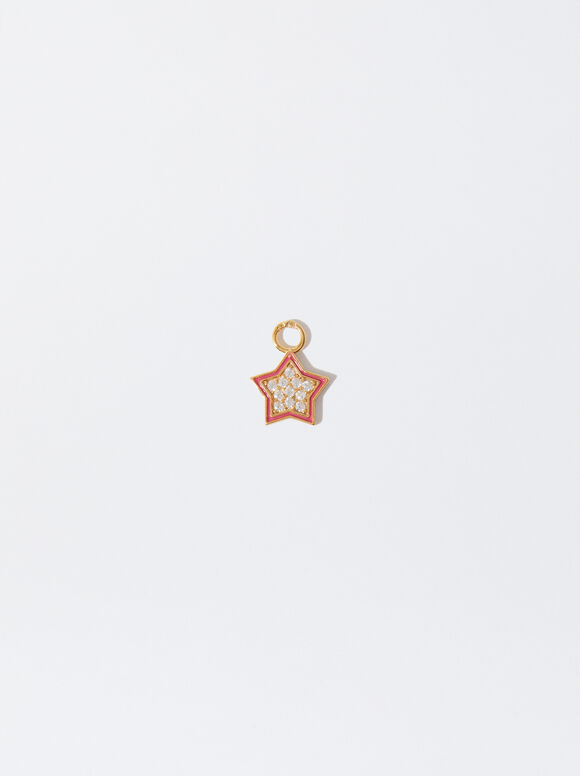 925 Silver Star Charm, , hi-res