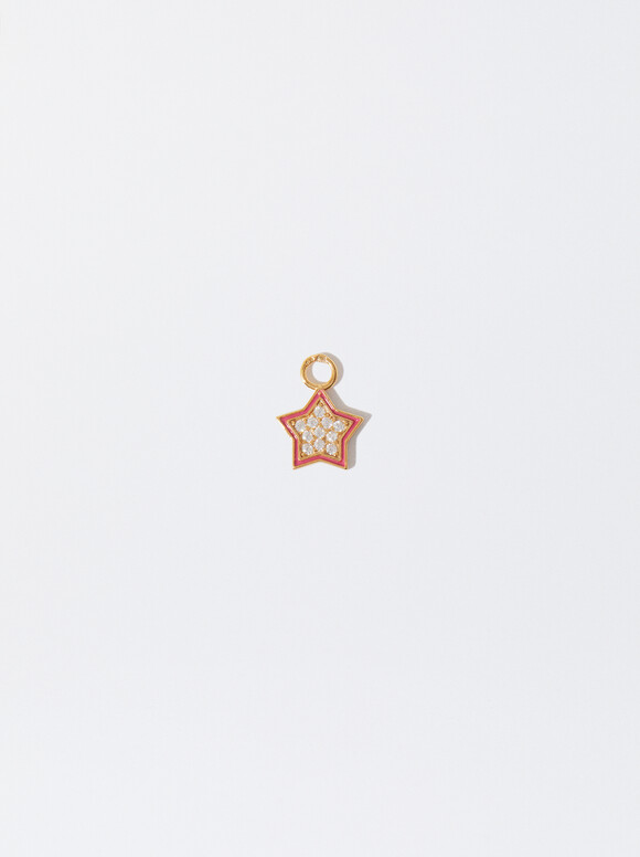 925 Silver Star Charm, , hi-res