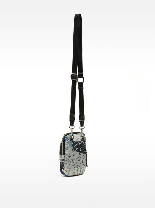 Bolso para móvil de nylon estampada