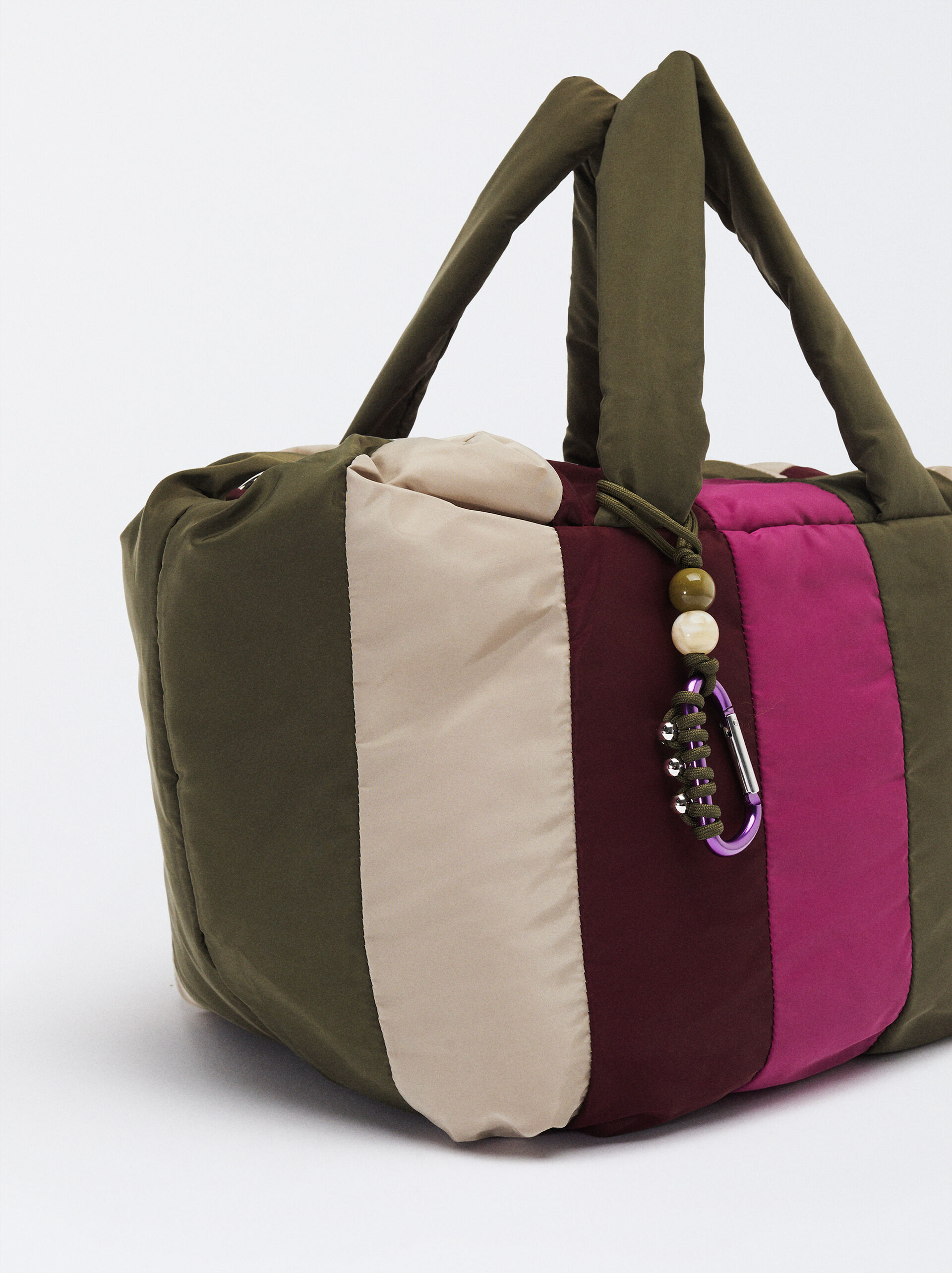 Bolso Shopper Con Rayas L image number 3.0