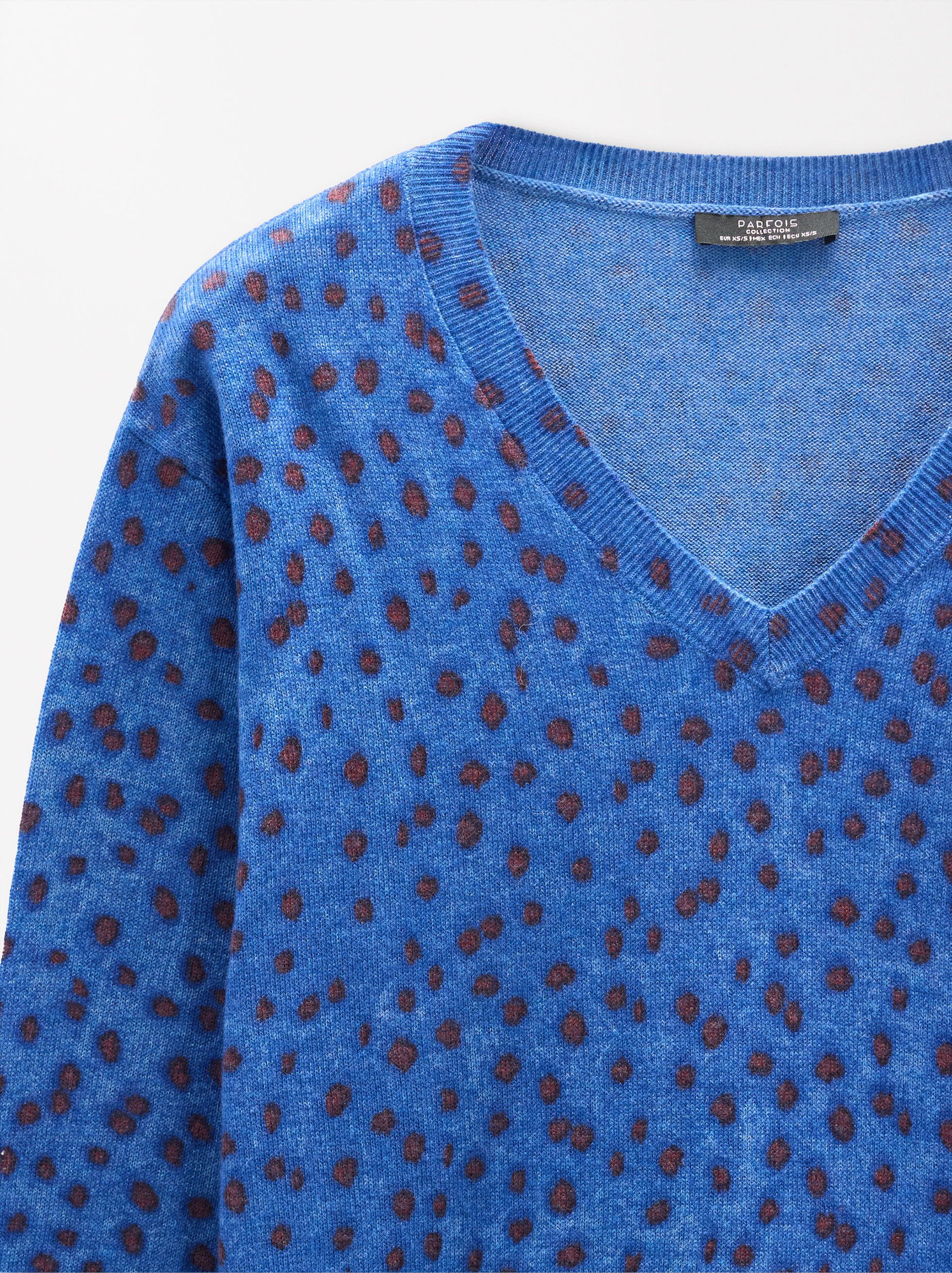 Gemusterter Strickpullover image number 5.0