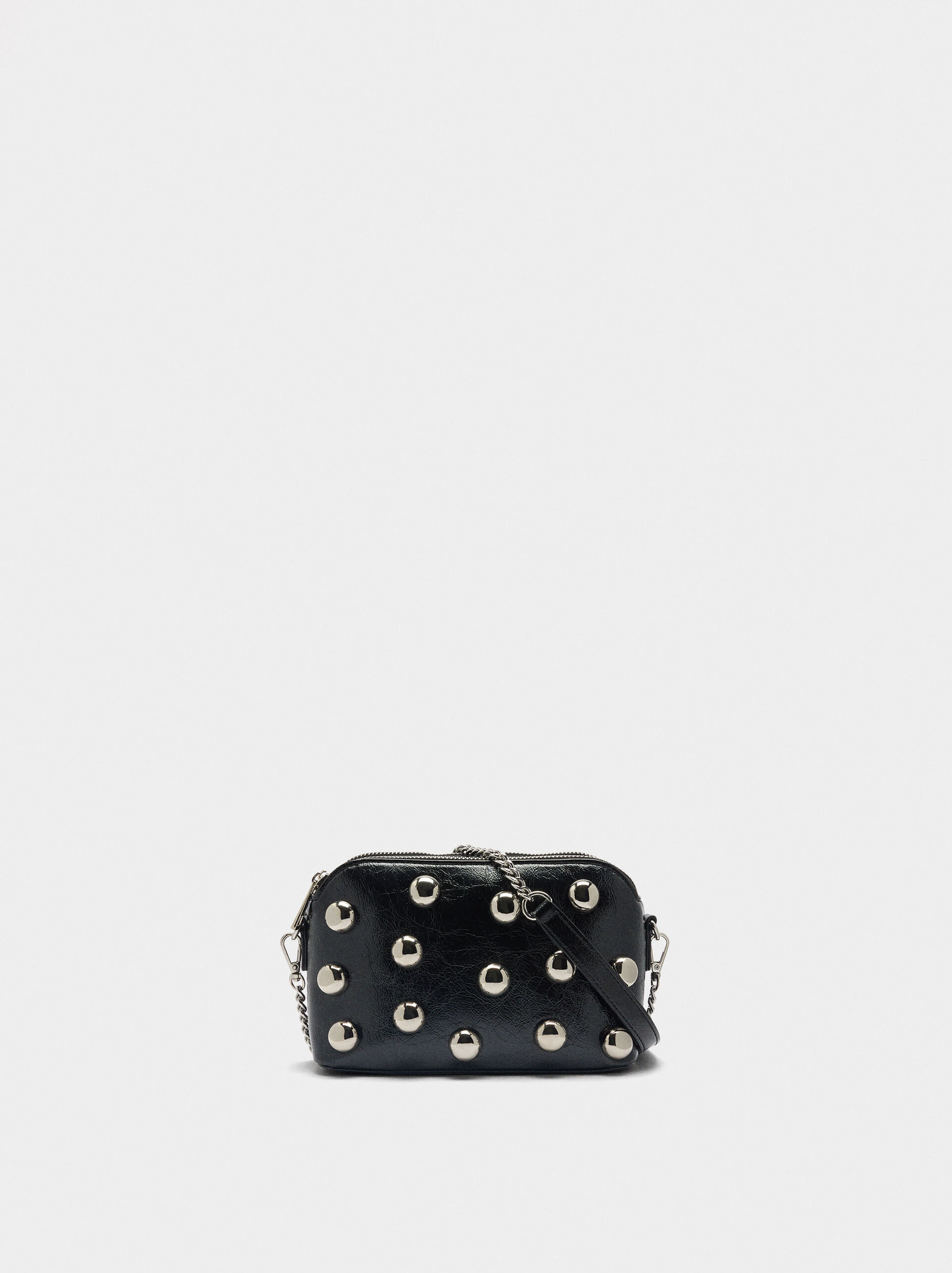 Crossbody bag with metallic spheres image number 0.0